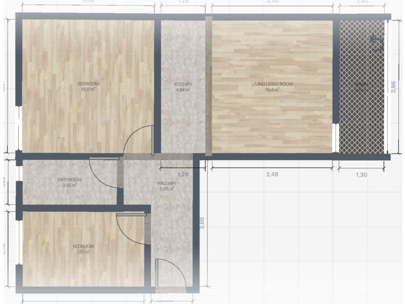 Некретнине - Станови - ТРОСОБАН СТАН, 51 м²