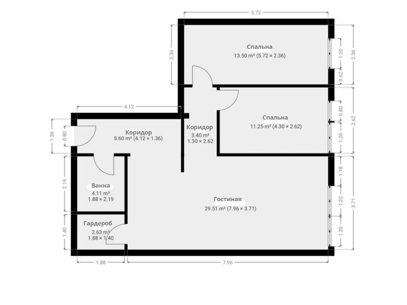 Nekretnine - Stanovi - 3-КОМНАТНАЯ КВАРТИРА, 68 м²